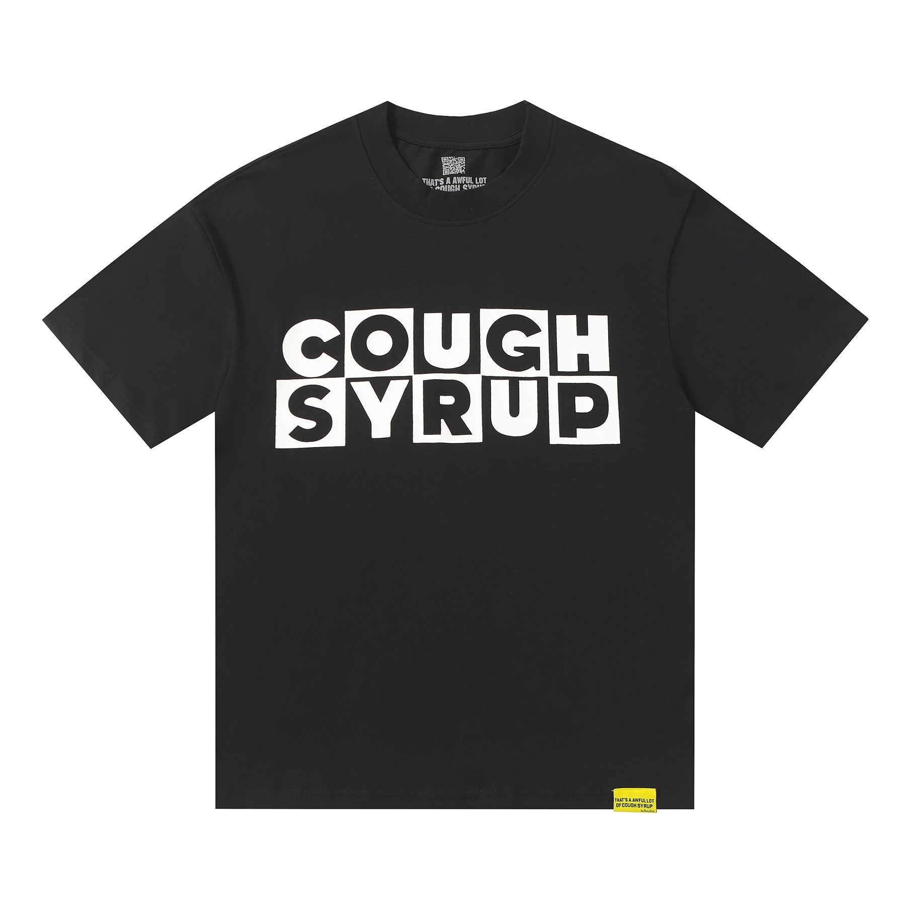 That's A Awful Lot of Cough Syrup Classic Block Logo Tee - Black