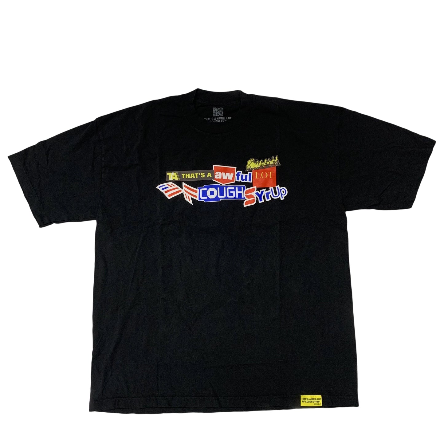 That's A Awful Lot Of Cough Syrup "Bank" Corporate Logo Black T-Shirt