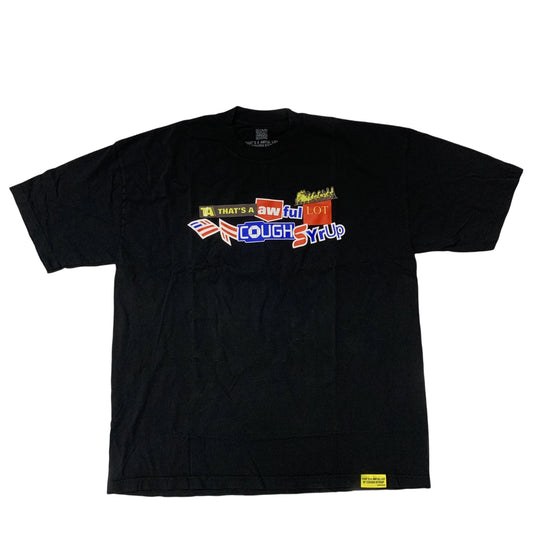 That's A Awful Lot Of Cough Syrup "Bank" Corporate Logo Black T-Shirt