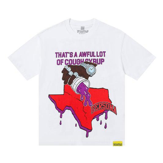 That's A Awful Lot of Cough Syrup X Persona T-Shirt ' White '