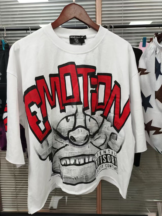 Mixed Emotion White “Monster” T-shirt