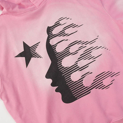 Hellstar Brainwashed Without Brain Hoodie Pink
