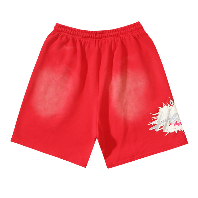 Hellstar What Heaven Sounds Like Flame Sweat Shorts