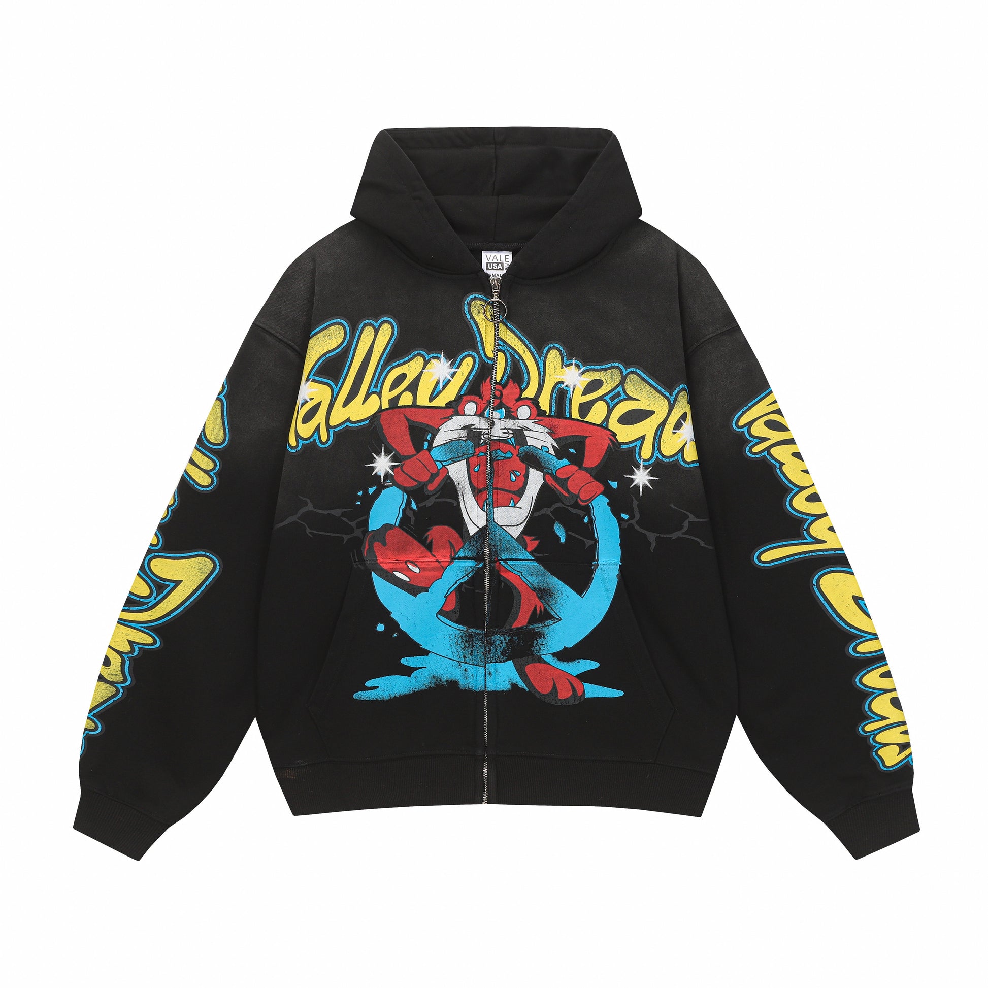 Vale Forever Taz Zip Up Hoodie 'Black'