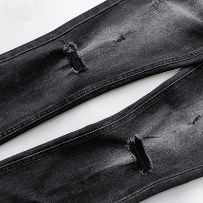 Ksubi Chitch Slim Men's Ripped Washed Black Jeans