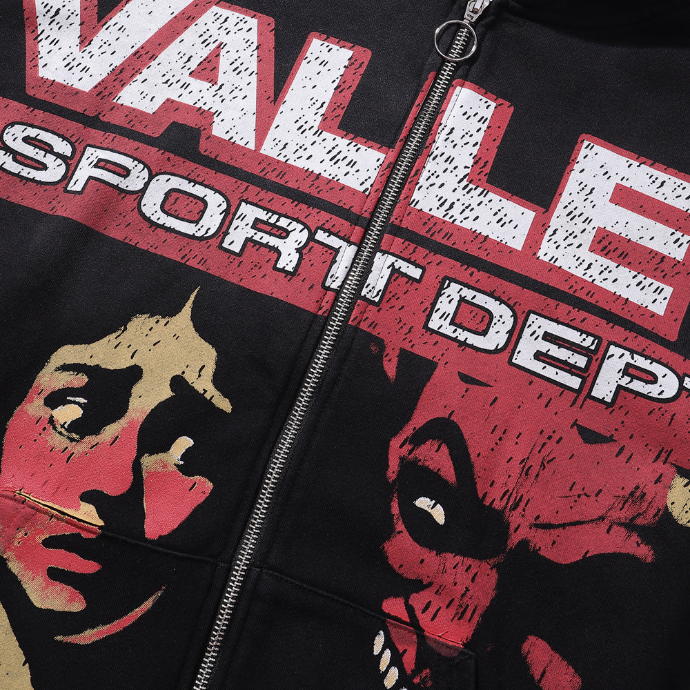 Vale Forever "Valley Sport Dept" Devil's Advocate Full Zip Hoodie