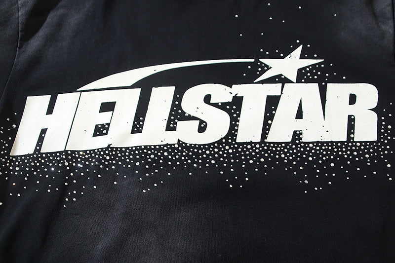 Hellstar Graphic Logo Vintage Washed Black T-Shirt