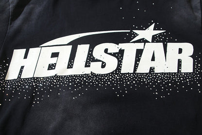 Hellstar Graphic Logo Vintage Washed Black T-Shirt