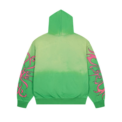 Vale Forever Inferno Zip Up Hoodie Green