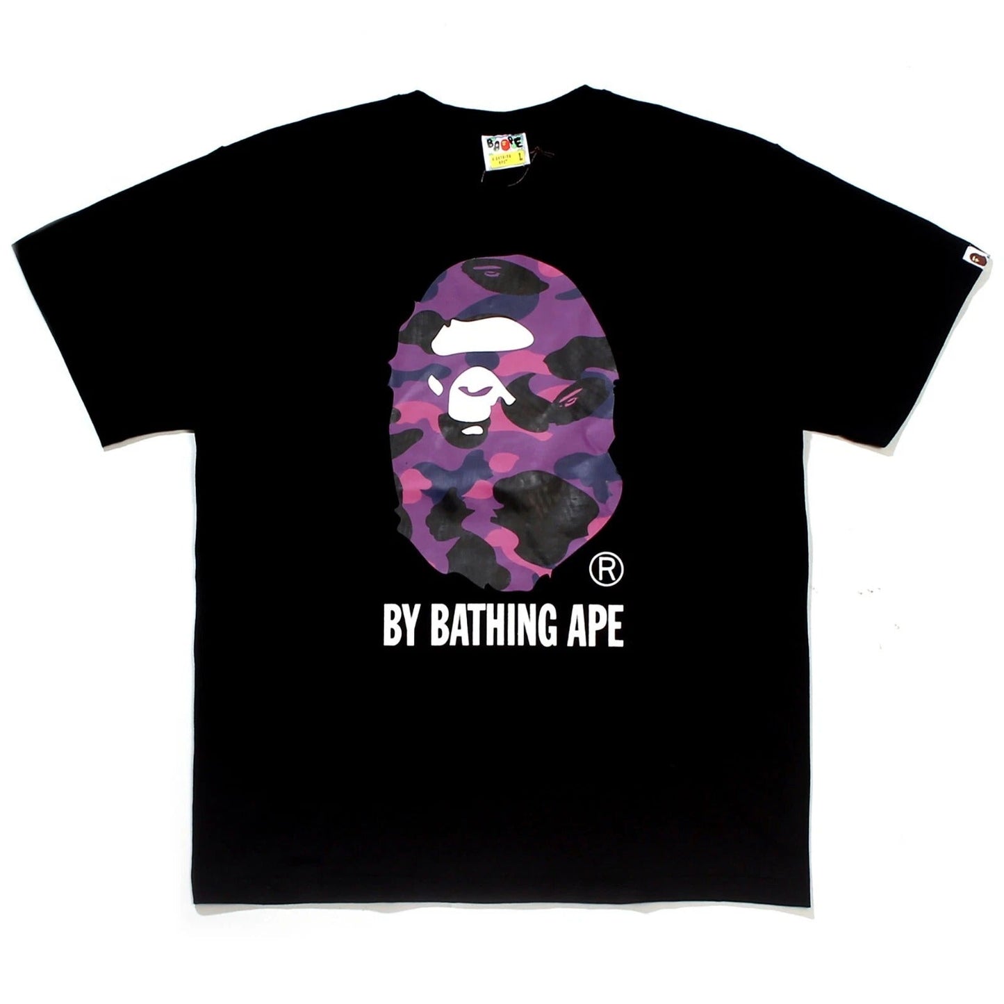 A Bathing Ape BAPE Big Ape Head Tee Purple Camo
