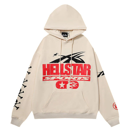 Hellstar If You Dont Like Us Beat Us Hoodie Grey