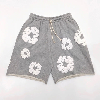 Denim Tears Cotton Wreath Shorts Grey
