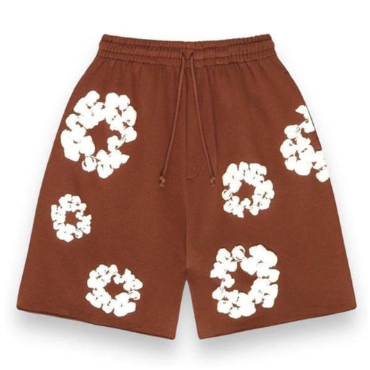 Denim Tears Cotton Wreath Shorts Brown