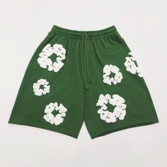 Denim Tears Cotton Wreath Shorts Green