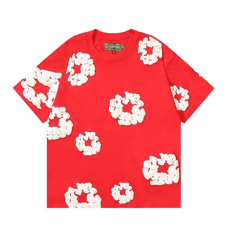 Denim Tears Cotton Wreath T-Shirt Red
