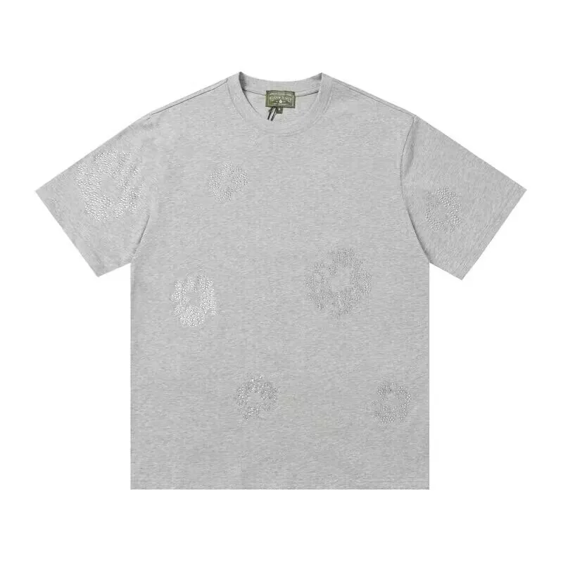 Denim Tears Rhinestone Cotton Wreath T-Shirt Grey