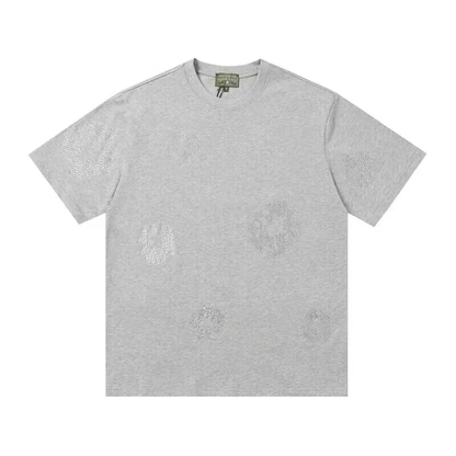 Denim Tears Rhinestone Cotton Wreath T-Shirt Grey
