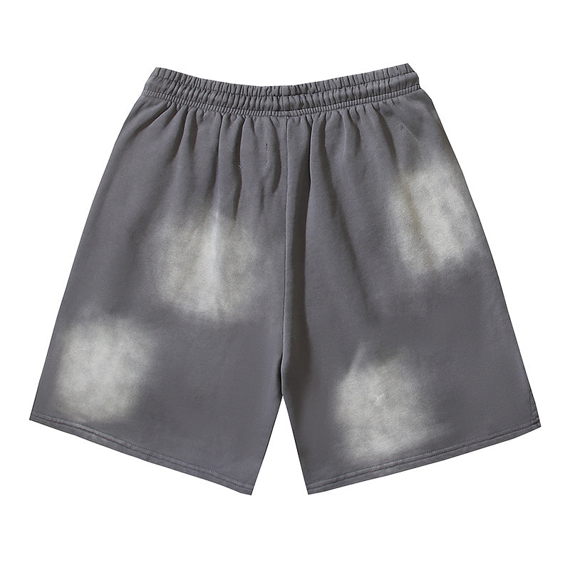 Hellstar Spray Fade Fleece Shorts Grey