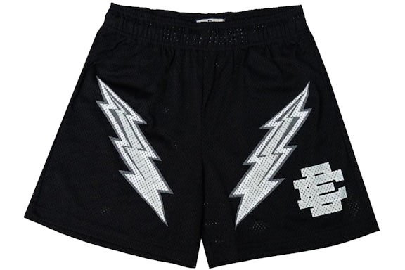 Eric Emanuel EE Lightning Bolt Mesh Shorts Black/White