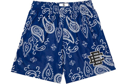 EE Basic Mesh Shorts Royal Paisley Blue