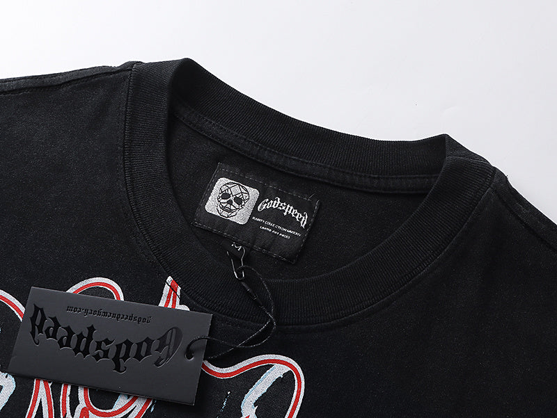 Godspeed Gas Station T-shirt (Black Wash)