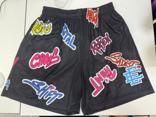 Eric Emanuel x Matty Boy EE Shorts Black Blue