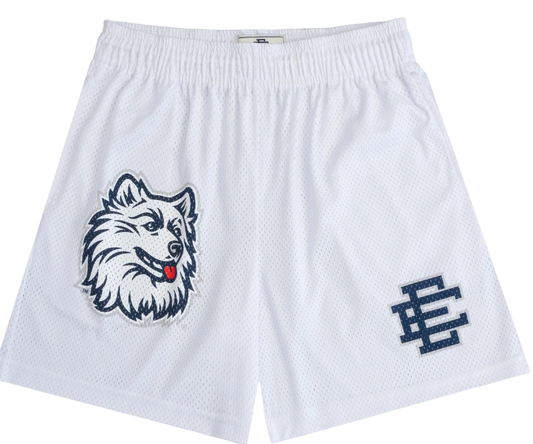 EE Basic Mesh Shorts UConn White