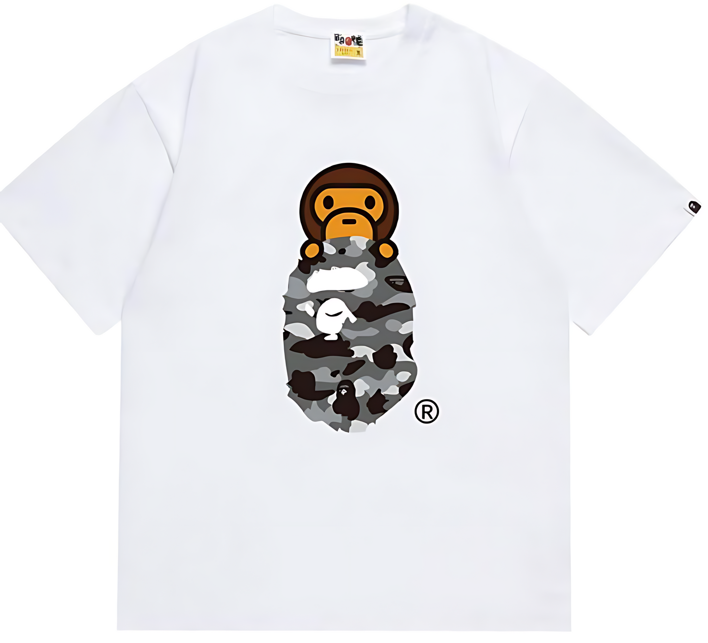 A Bathing Ape City Camo Milo On Ape Head Tee