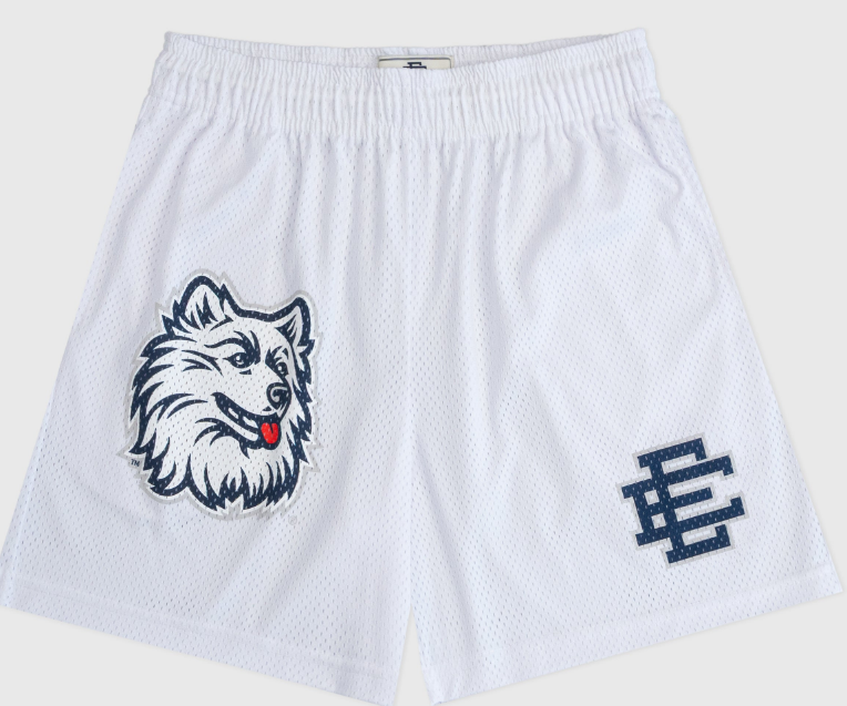 EE Basic Mesh Shorts UConn White