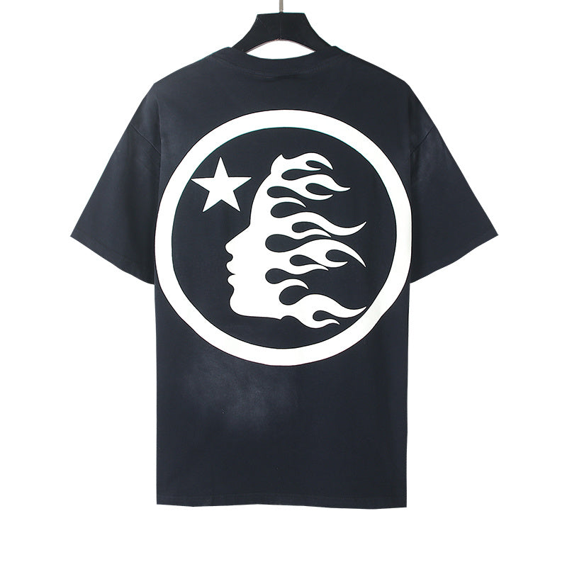 Hellstar Graphic Logo Vintage Washed Black T-Shirt