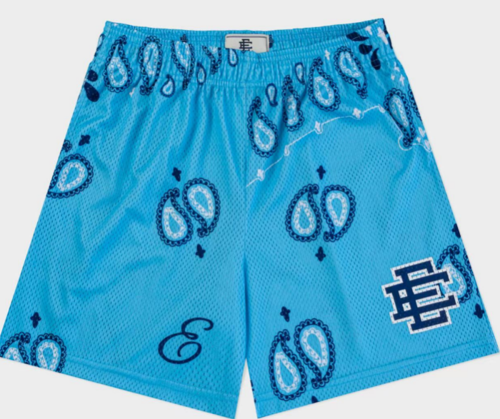 Eric Emanuel EE Basic Short Baby Blue Paisley