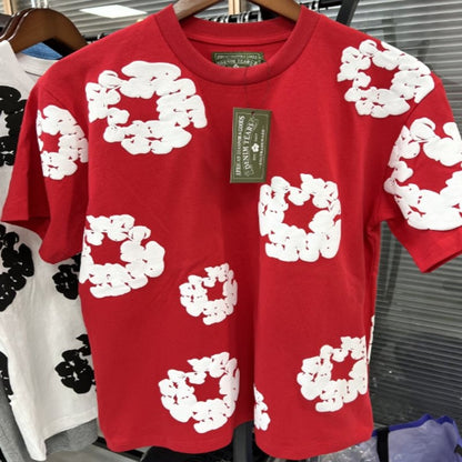 Denim Tears Cotton Wreath T-Shirt Red