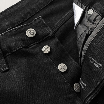 Ksubi Van Winkle Men's Black Skinny Fit Denim Jeans