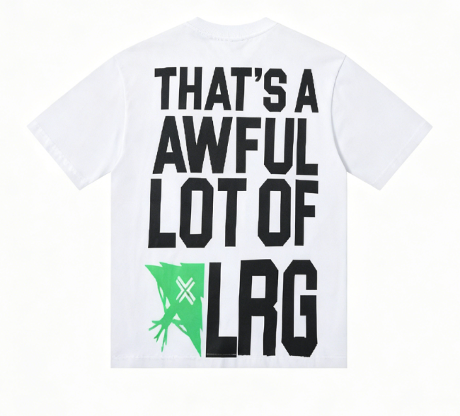 That's A Awful Lot of Cough Syrup x LRG T-shirt（White)