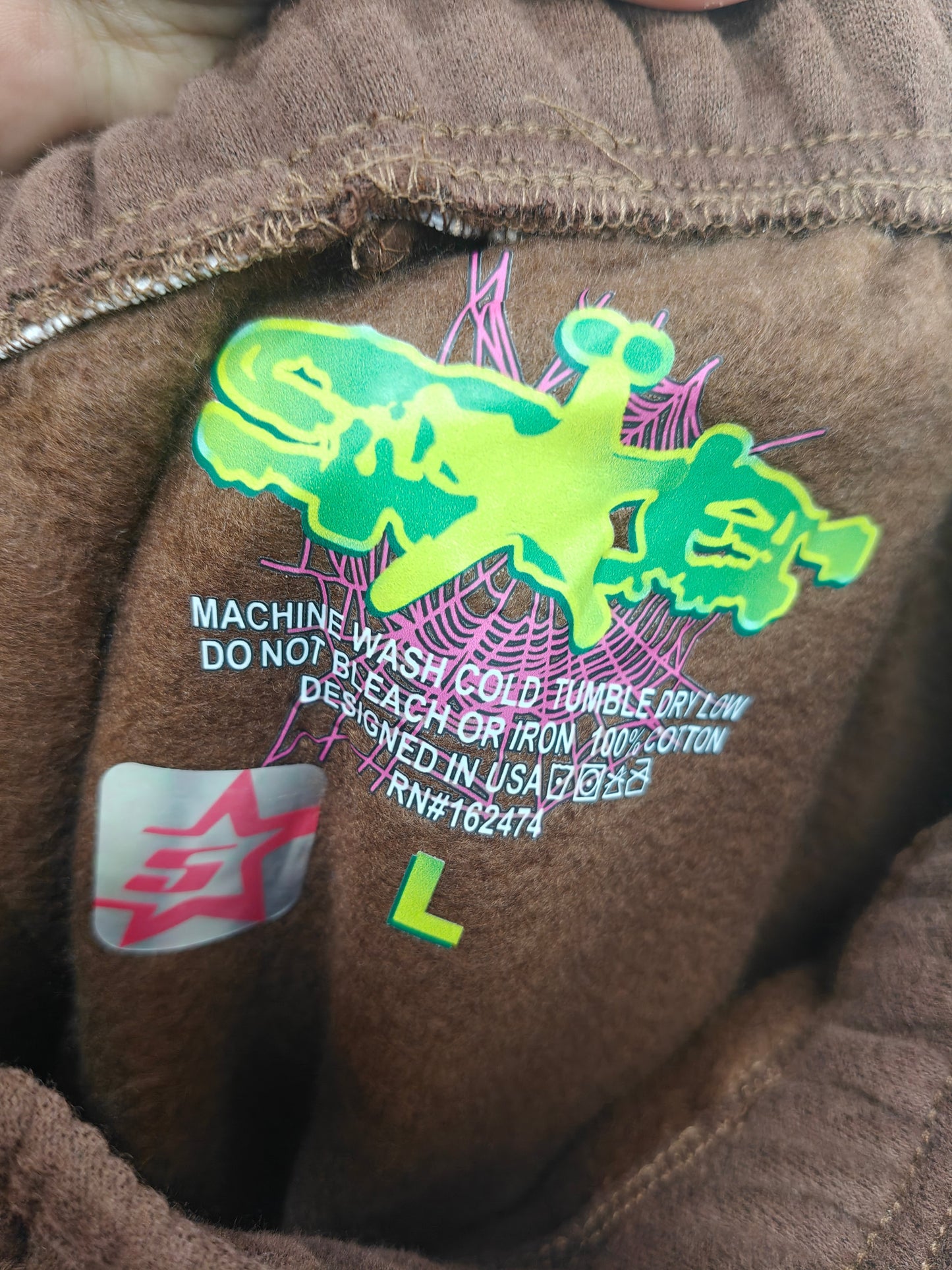 Sp5der Classic Sweatpant 'Brown'
