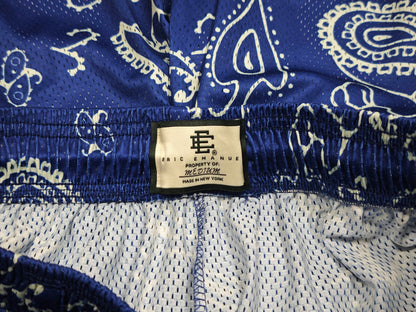 EE Basic Mesh Shorts Royal Paisley Blue