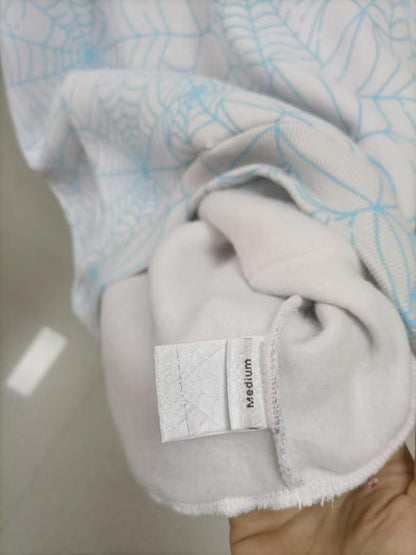 Sp5der AOP Web Hoodie 'Heather Grey'
