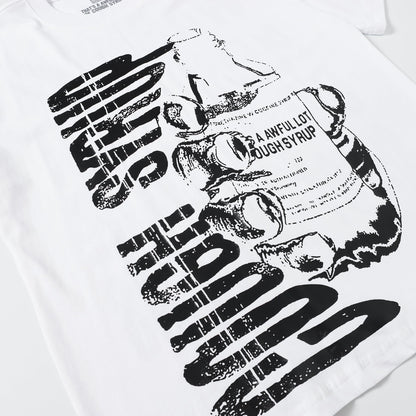 THAT'S A Awful Lot of Cough Syrup ‘Warning T-shirt white’