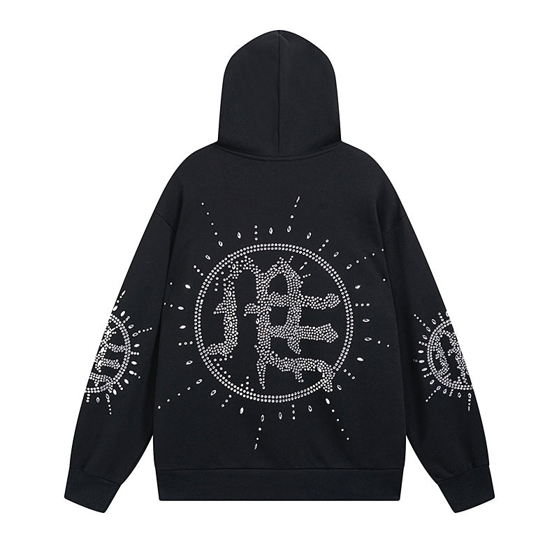 Mixed Emotion Eclipse rhinestone-embellishment Hoodie