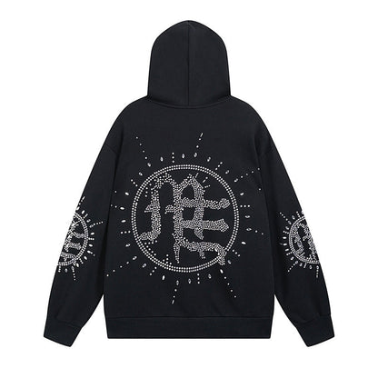 Mixed Emotion Eclipse rhinestone-embellishment Hoodie