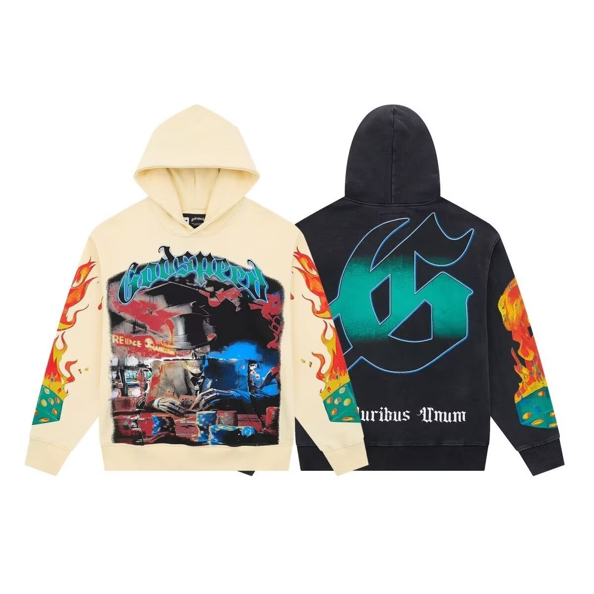 Godspeed Casino Scene Flame Hoodie