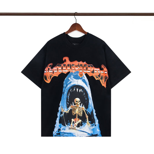 Godspeed Shark Attack Graphic T-Shirt Black Wash