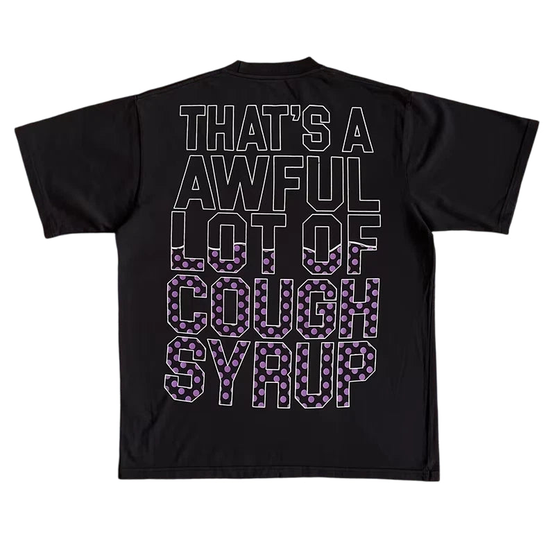 That's A Awful Lot Of Cough Syrup 4 Baby Bottles Black T-Shirt