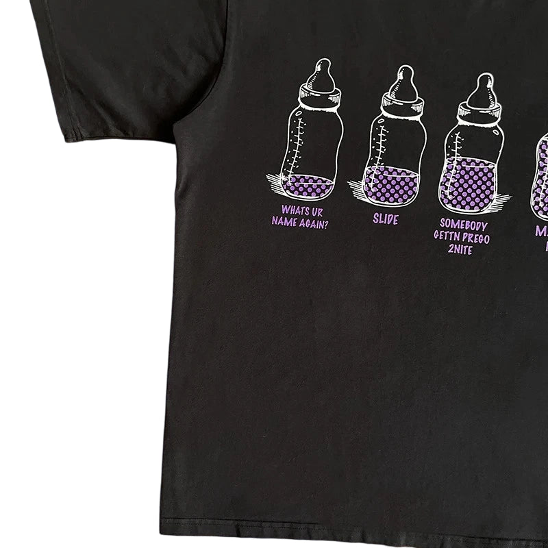 That's A Awful Lot Of Cough Syrup 4 Baby Bottles Black T-Shirt