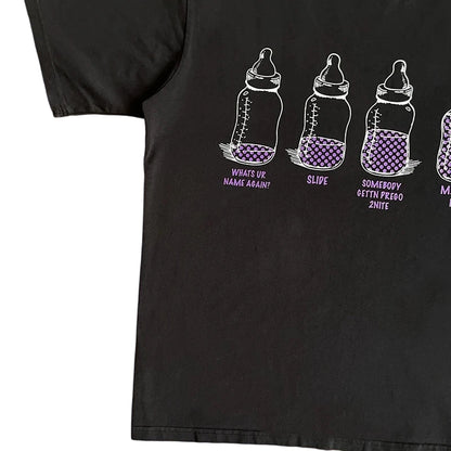 That's A Awful Lot Of Cough Syrup 4 Baby Bottles Black T-Shirt