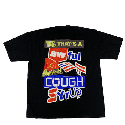 That's A Awful Lot Of Cough Syrup "Bank" Corporate Logo Black T-Shirt