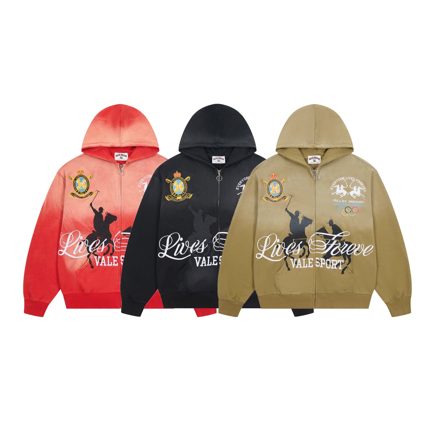 Vale Forever "Lives Forever" Sport Zip-Up Hoodie