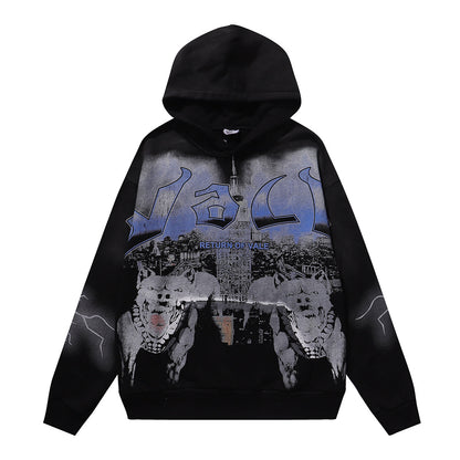 Vale Forever Valley Dreams "The Dogs" Pullover Hoodie Black