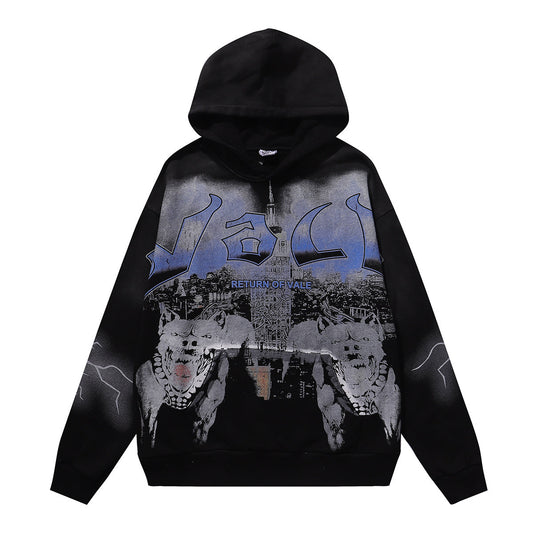 Vale Forever Valley Dreams "The Dogs" Pullover Hoodie Black