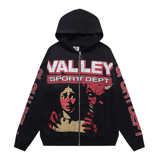 Vale Forever "Valley Sport Dept" Devil's Advocate Full Zip Hoodie